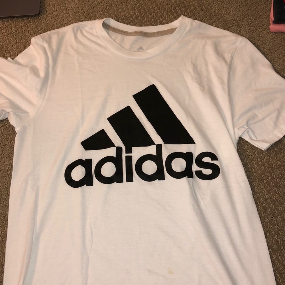 White adidas T-shirt